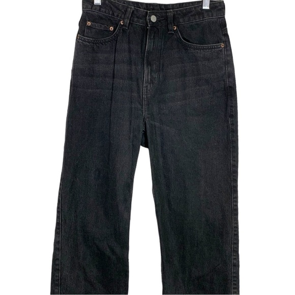 Weekday Row High Rise Wide Straight Leg Jeans Size 28 - Picture 5 of 10